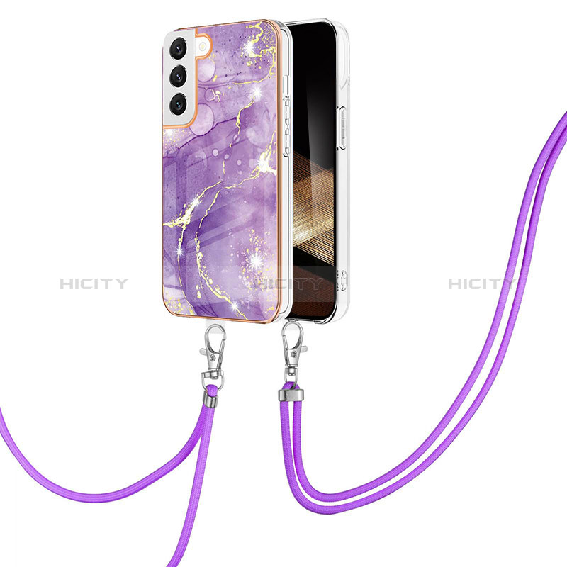 Custodia Silicone Gel Morbida Fantasia Modello Cover Y21B per Samsung Galaxy S25 Plus 5G Viola