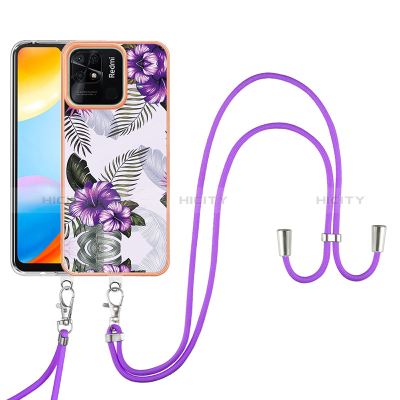 Custodia Silicone Gel Morbida Fantasia Modello Cover YB3 per Xiaomi Redmi 10C 4G Viola