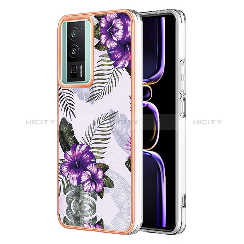 Custodia Silicone Gel Morbida Fantasia Modello Cover YB3 per Xiaomi Redmi K60 5G Viola