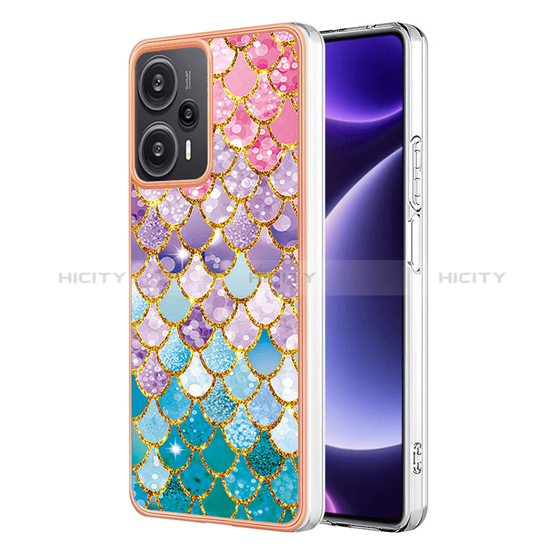 Custodia Silicone Gel Morbida Fantasia Modello Cover YB3 per Xiaomi Redmi Note 12 Turbo 5G Colorato