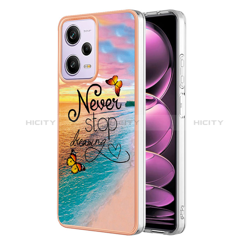 Custodia Silicone Gel Morbida Fantasia Modello Cover YB4 per Xiaomi Redmi Note 12 Pro 5G Multicolore