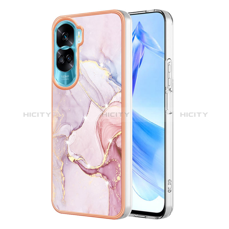 Custodia Silicone Gel Morbida Fantasia Modello Cover YB5 per Huawei Honor 90 Lite 5G Rosa