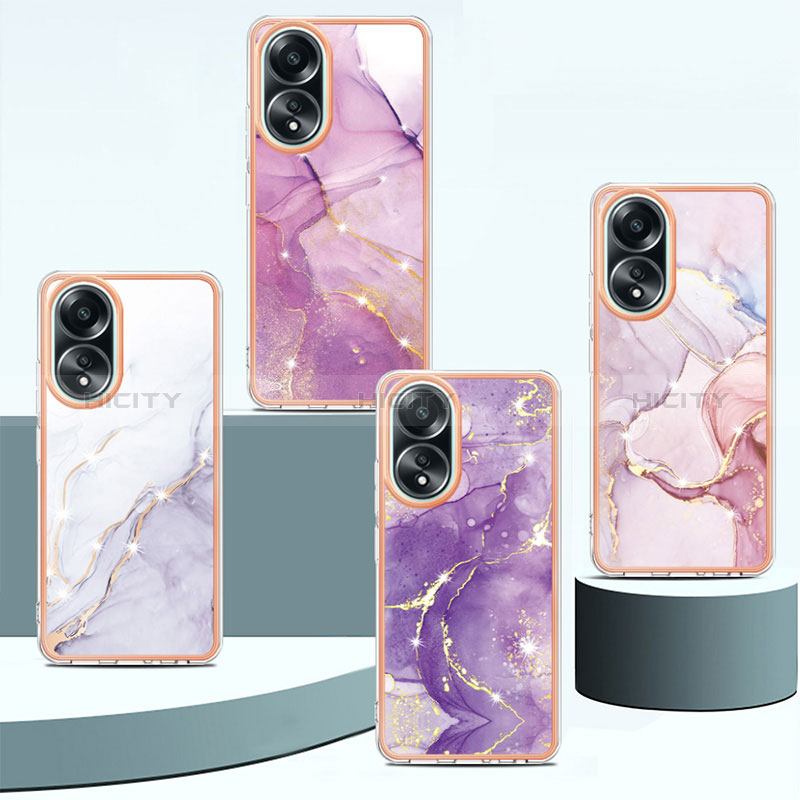 Custodia Silicone Gel Morbida Fantasia Modello Cover YB5 per Oppo A78 4G