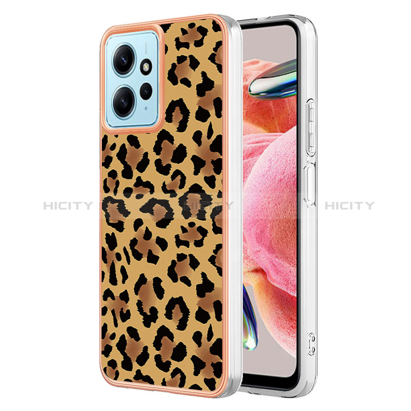 Custodia Silicone Gel Morbida Fantasia Modello Cover YB6 per Xiaomi Redmi Note 12 4G Marrone