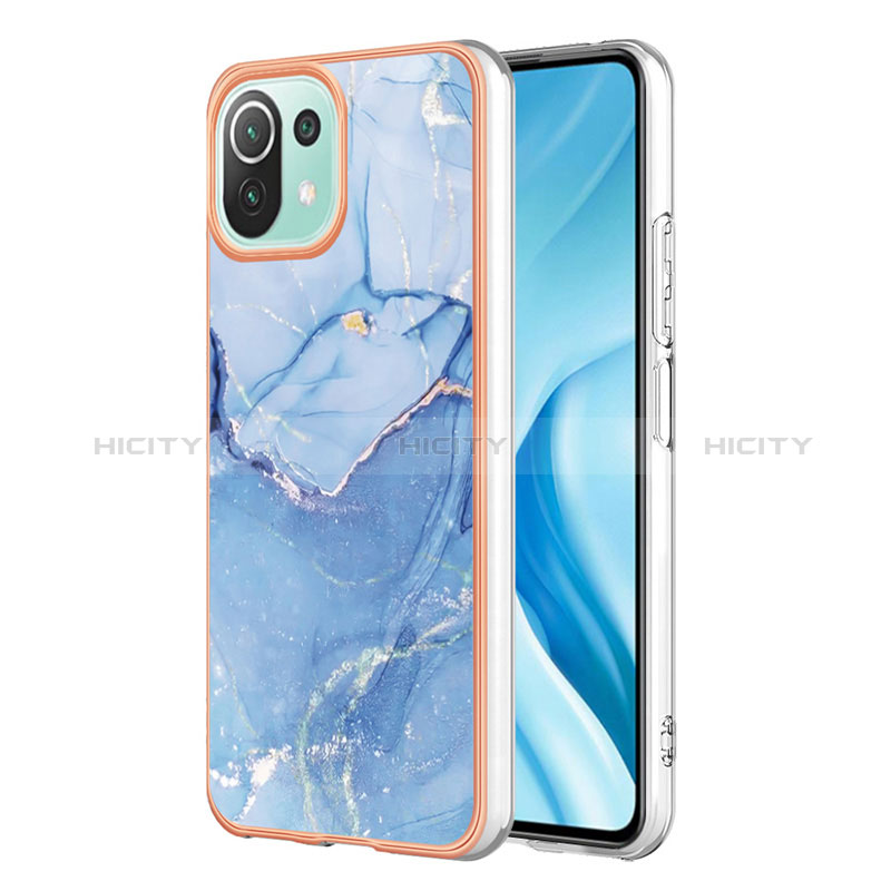 Custodia Silicone Gel Morbida Fantasia Modello Cover YB7 per Xiaomi Mi 11 Lite 5G Blu