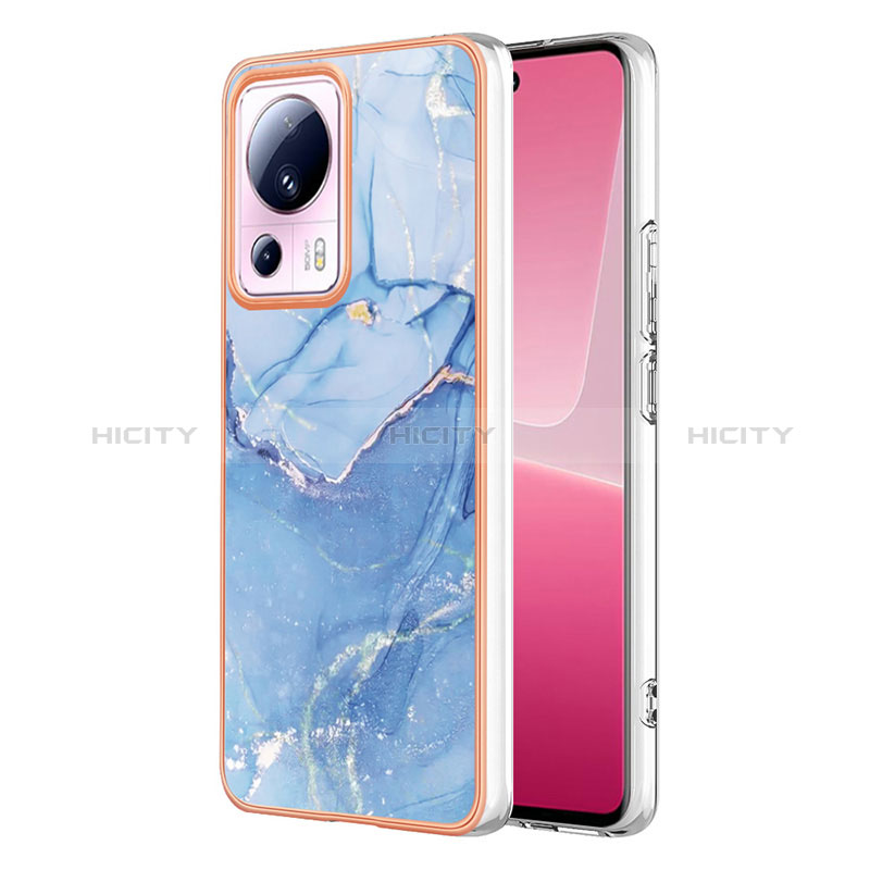 Custodia Silicone Gel Morbida Fantasia Modello Cover YB7 per Xiaomi Mi 12 Lite NE 5G Blu