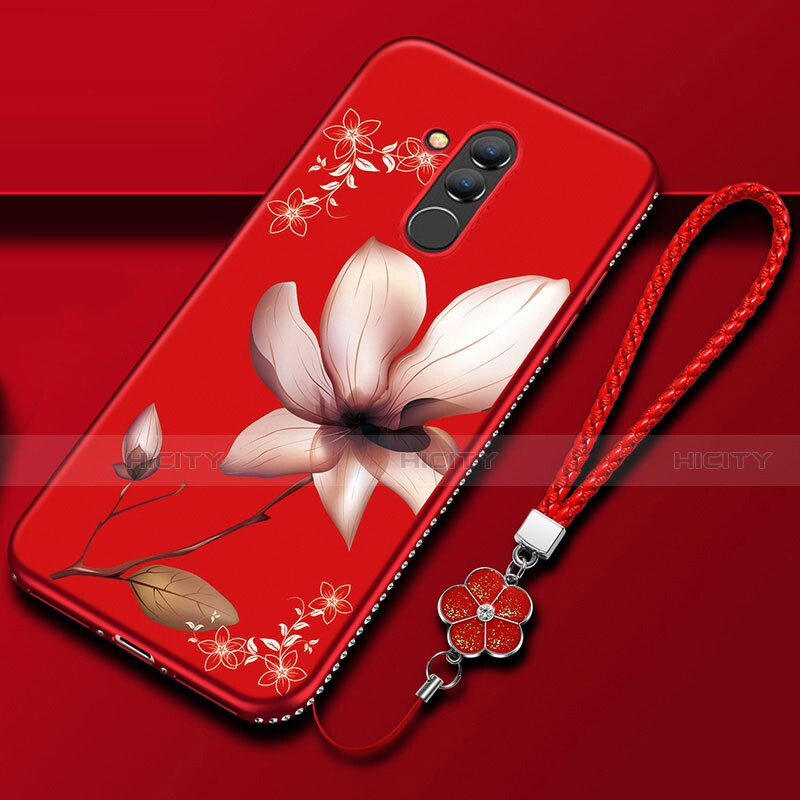 Custodia Silicone Gel Morbida Fiori Cover H02 per Huawei Mate 20 Lite