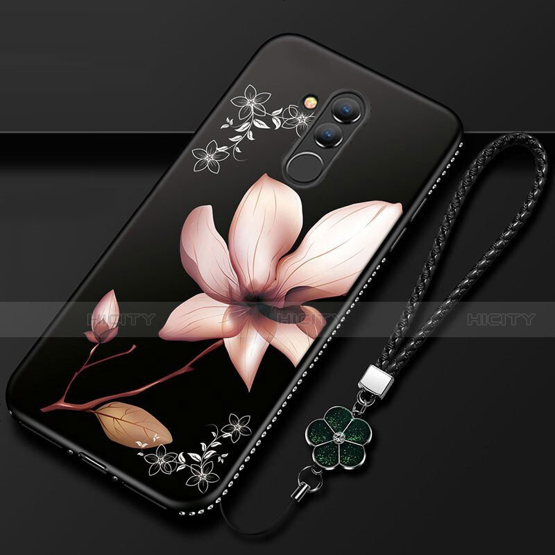 Custodia Silicone Gel Morbida Fiori Cover H02 per Huawei Mate 20 Lite