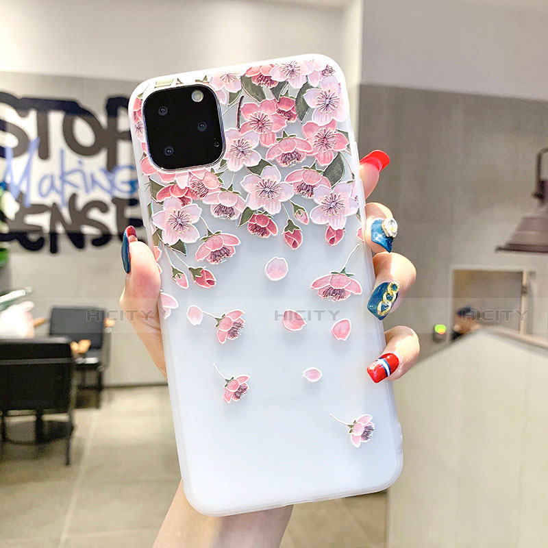 Custodia Silicone Gel Morbida Fiori Cover H03 per Apple iPhone 11 Pro