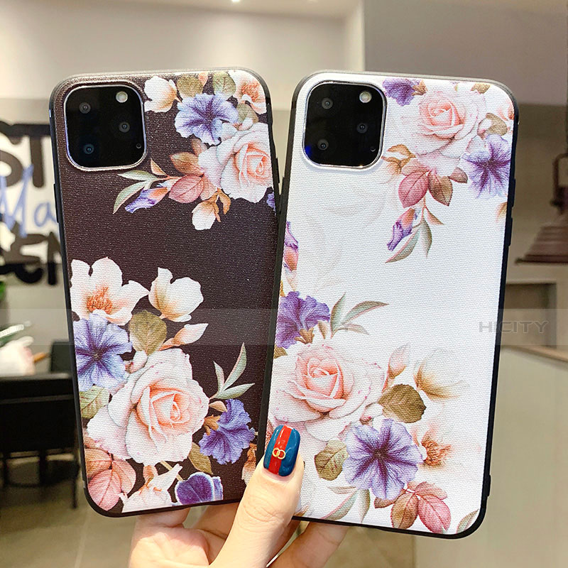 Custodia Silicone Gel Morbida Fiori Cover H04 per Apple iPhone 11 Pro