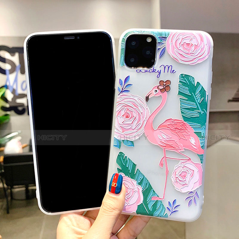 Custodia Silicone Gel Morbida Fiori Cover H10 per Apple iPhone 11