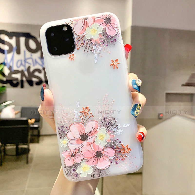 Custodia Silicone Gel Morbida Fiori Cover H11 per Apple iPhone 11 Pro