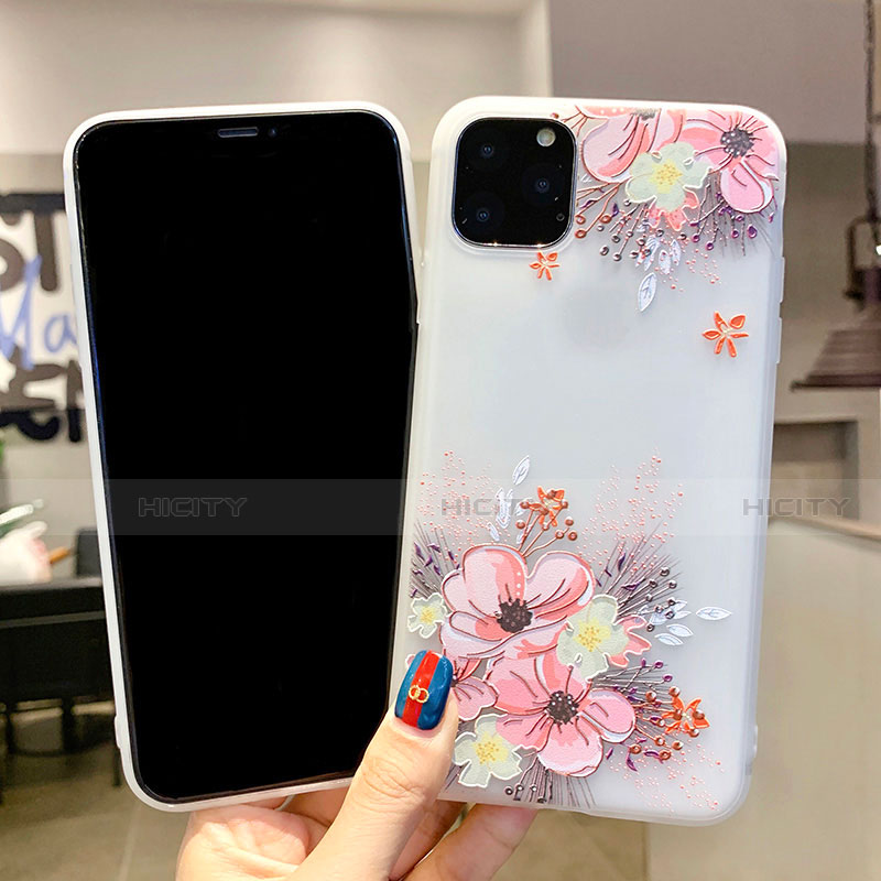 Custodia Silicone Gel Morbida Fiori Cover H11 per Apple iPhone 11 Pro