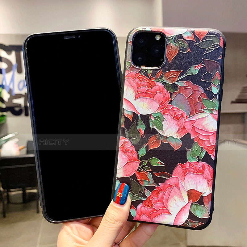 Custodia Silicone Gel Morbida Fiori Cover H12 per Apple iPhone 11 Pro Max