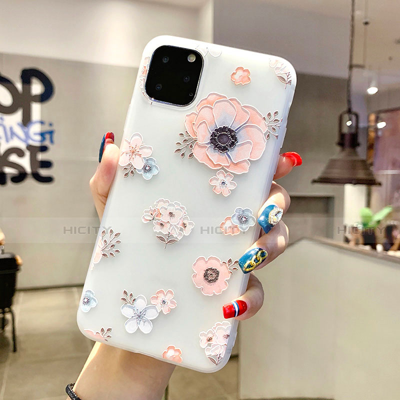 Custodia Silicone Gel Morbida Fiori Cover H19 per Apple iPhone 11 Pro