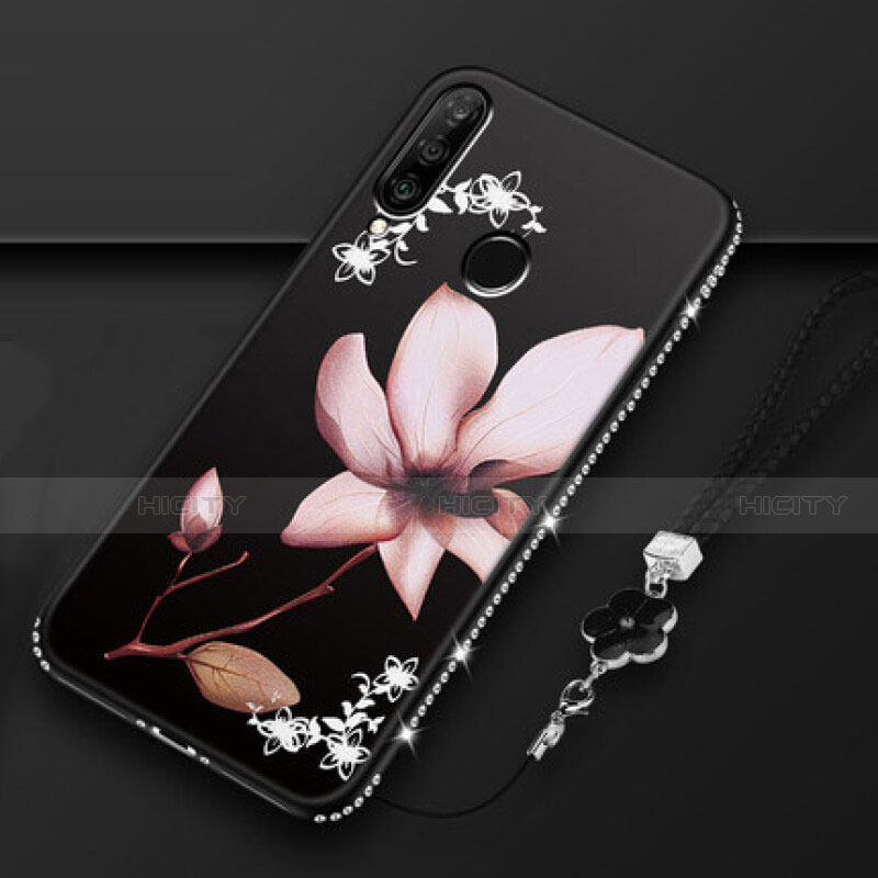 Custodia Silicone Gel Morbida Fiori Cover K01 per Huawei Nova 4e