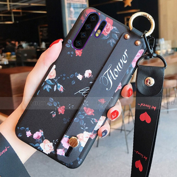 Custodia Silicone Gel Morbida Fiori Cover K02 per Huawei P30 Pro