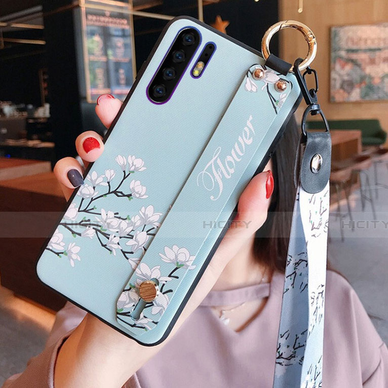 Custodia Silicone Gel Morbida Fiori Cover K02 per Huawei P30 Pro