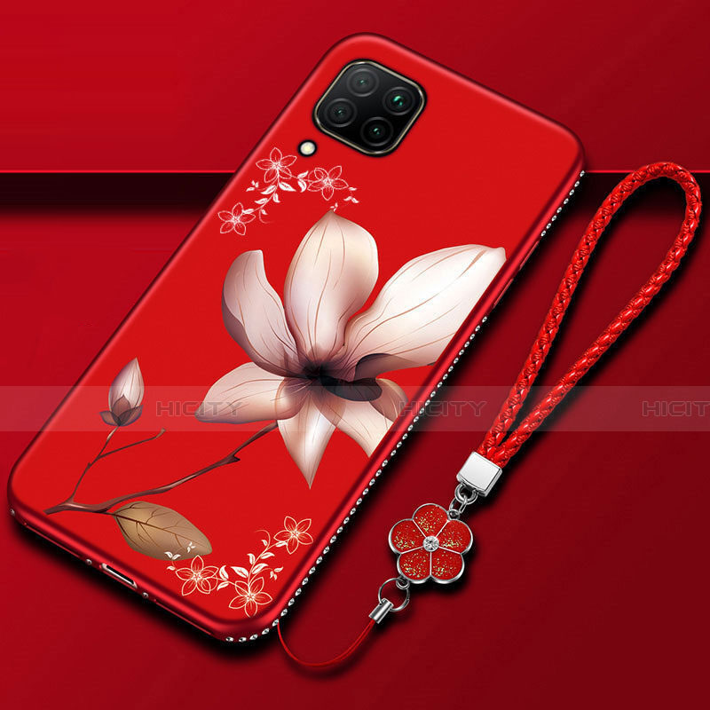 Custodia Silicone Gel Morbida Fiori Cover per Huawei Nova 6 SE