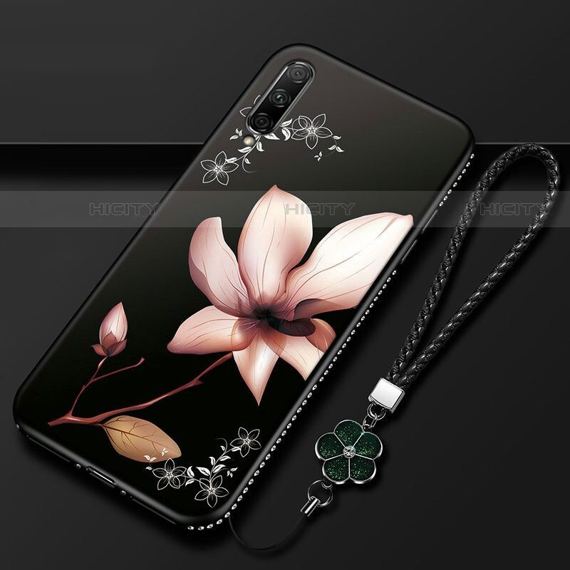 Custodia Silicone Gel Morbida Fiori Cover per Huawei P Smart Pro (2019)