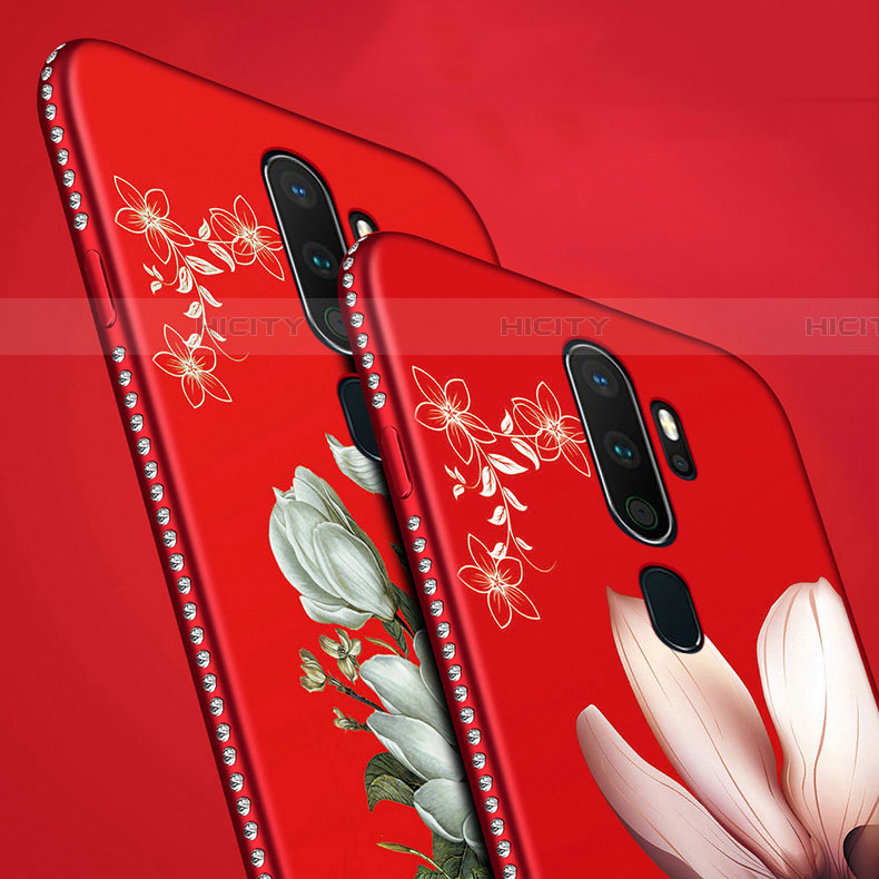 Custodia Silicone Gel Morbida Fiori Cover per Oppo A9 (2020)