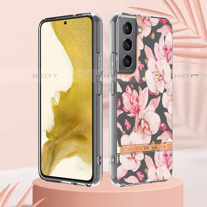 Custodia Silicone Gel Morbida Fiori Cover per Samsung Galaxy S21 FE 5G