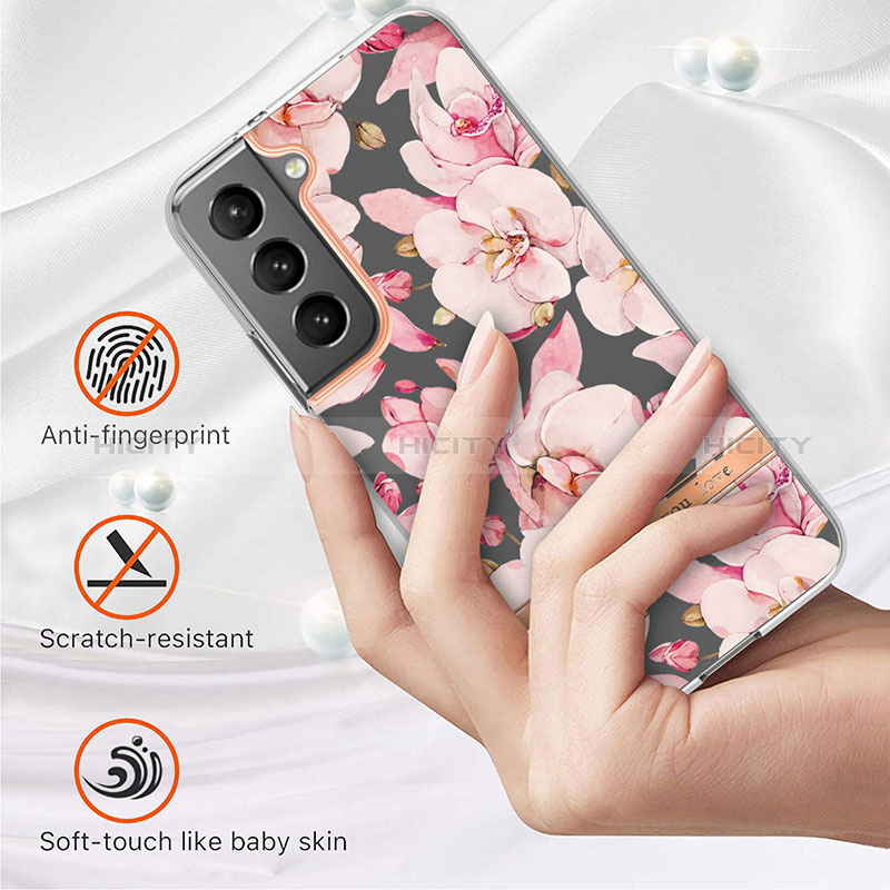 Custodia Silicone Gel Morbida Fiori Cover per Samsung Galaxy S25 Plus 5G