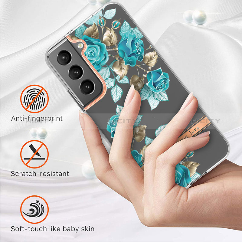 Custodia Silicone Gel Morbida Fiori Cover per Samsung Galaxy S25 Plus 5G