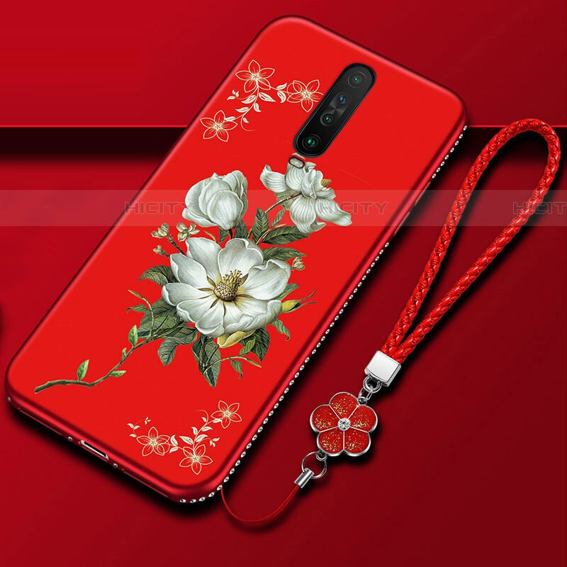 Custodia Silicone Gel Morbida Fiori Cover per Xiaomi Redmi K30 5G