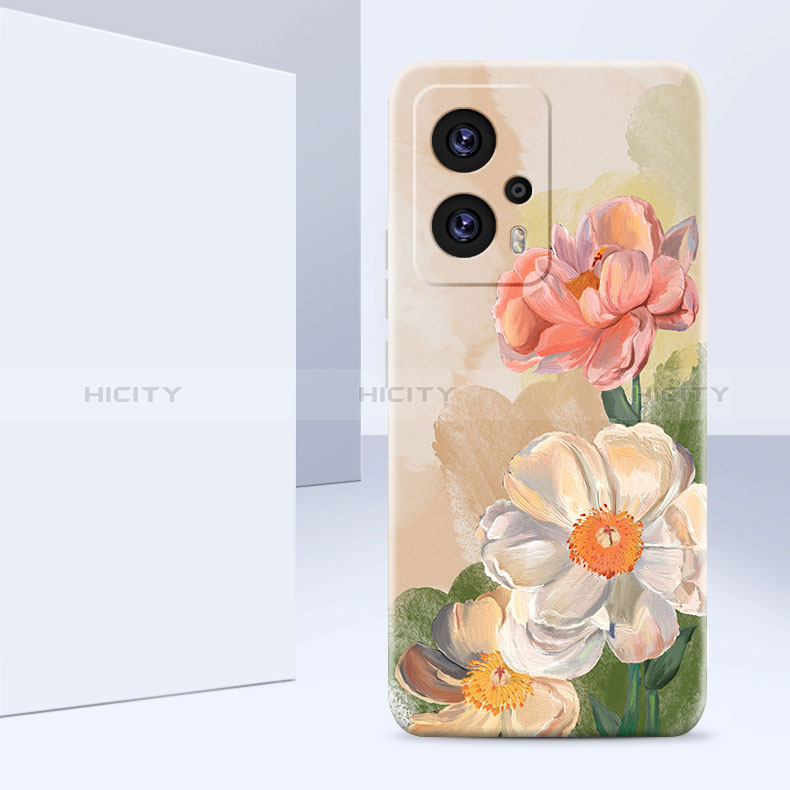 Custodia Silicone Gel Morbida Fiori Cover per Xiaomi Redmi Note 11T Pro+ Plus 5G