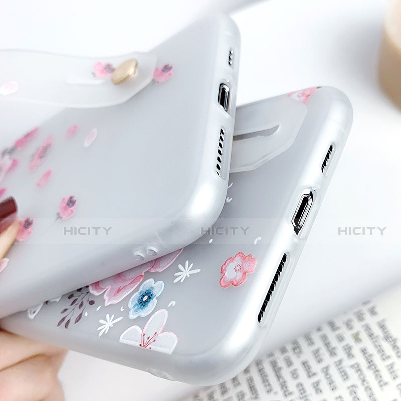 Custodia Silicone Gel Morbida Fiori Cover S01 per Apple iPhone Xs Max