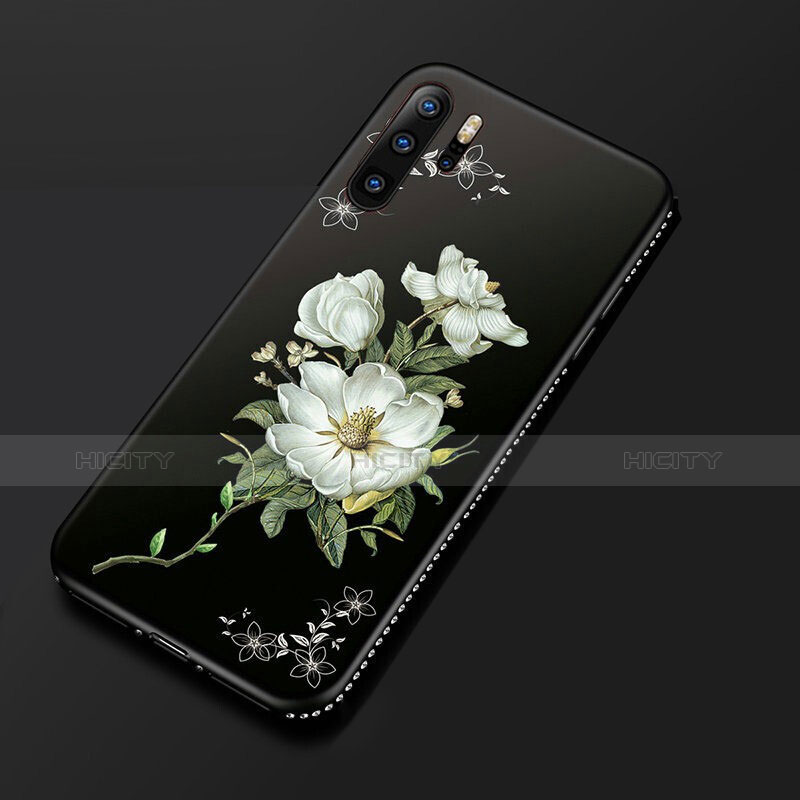 Custodia Silicone Gel Morbida Fiori Cover S01 per Huawei P30 Pro