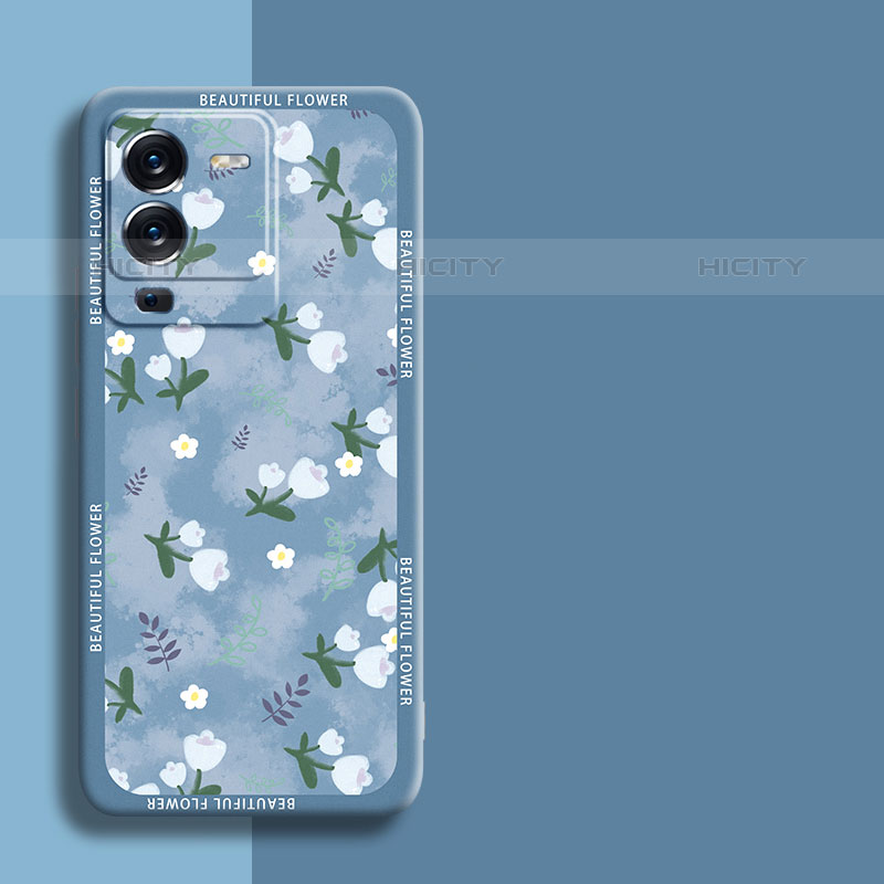 Custodia Silicone Gel Morbida Fiori Cover S01 per Vivo V25 Pro 5G