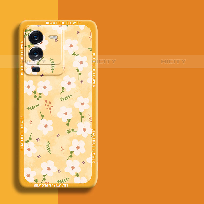 Custodia Silicone Gel Morbida Fiori Cover S01 per Vivo V25 Pro 5G