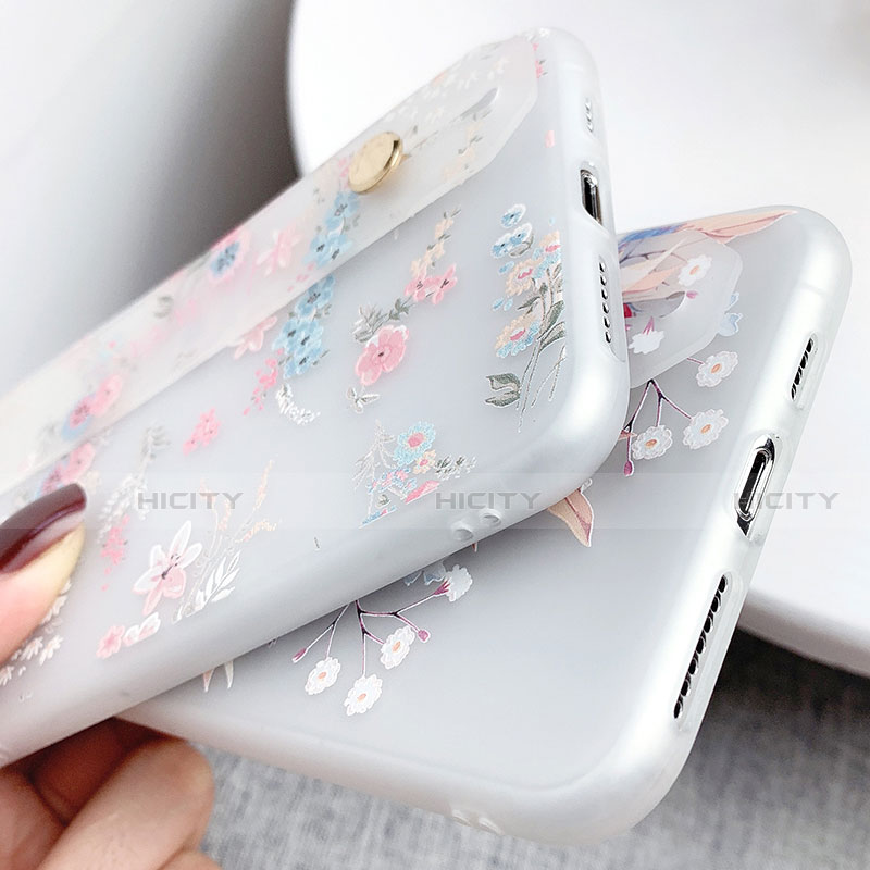 Custodia Silicone Gel Morbida Fiori Cover S02 per Apple iPhone Xs Max