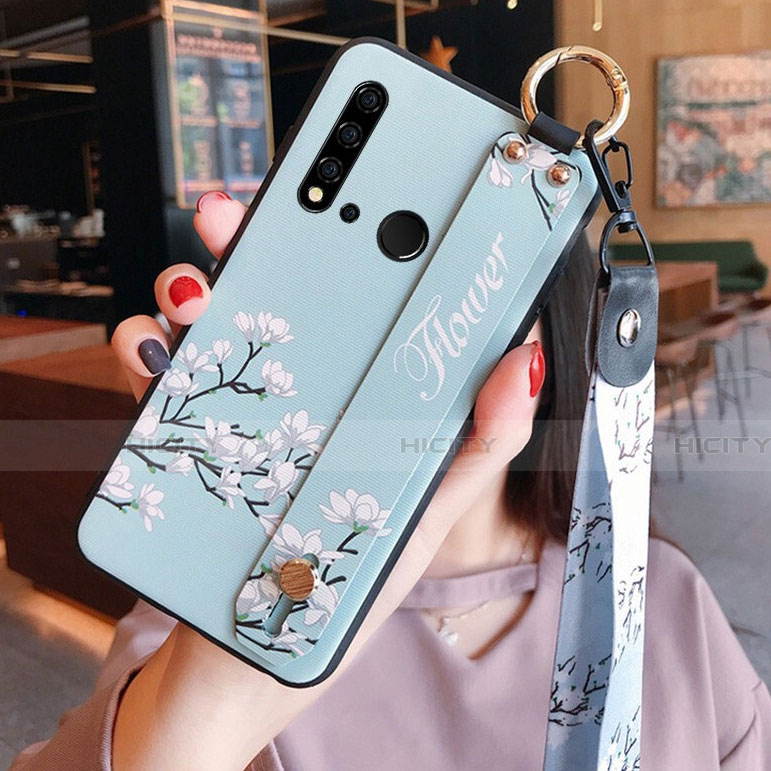 Custodia Silicone Gel Morbida Fiori Cover S02 per Huawei P20 Lite (2019)