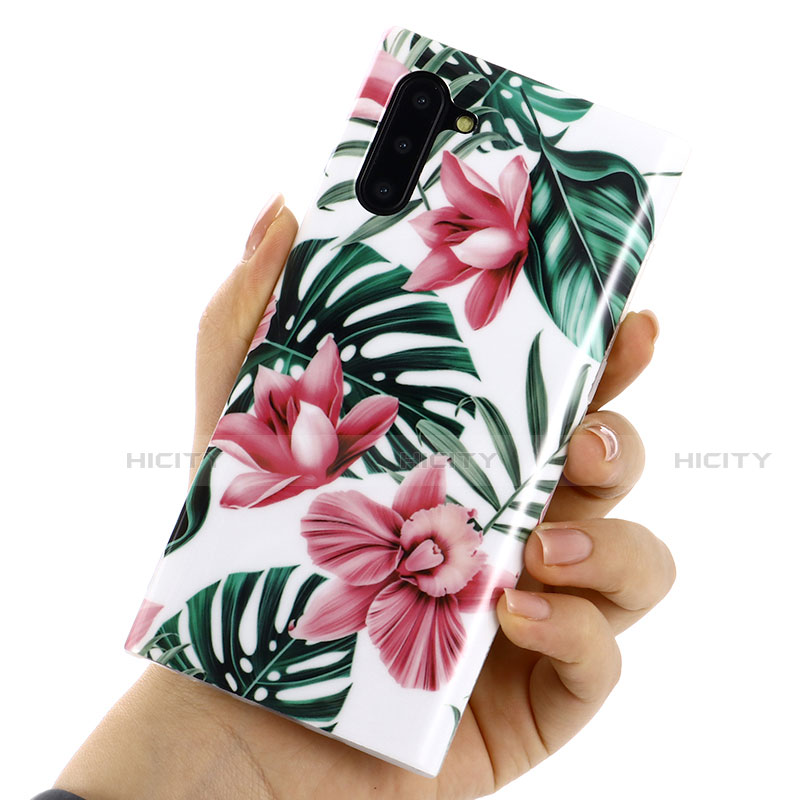 Custodia Silicone Gel Morbida Fiori Cover S02 per Samsung Galaxy Note 10 5G