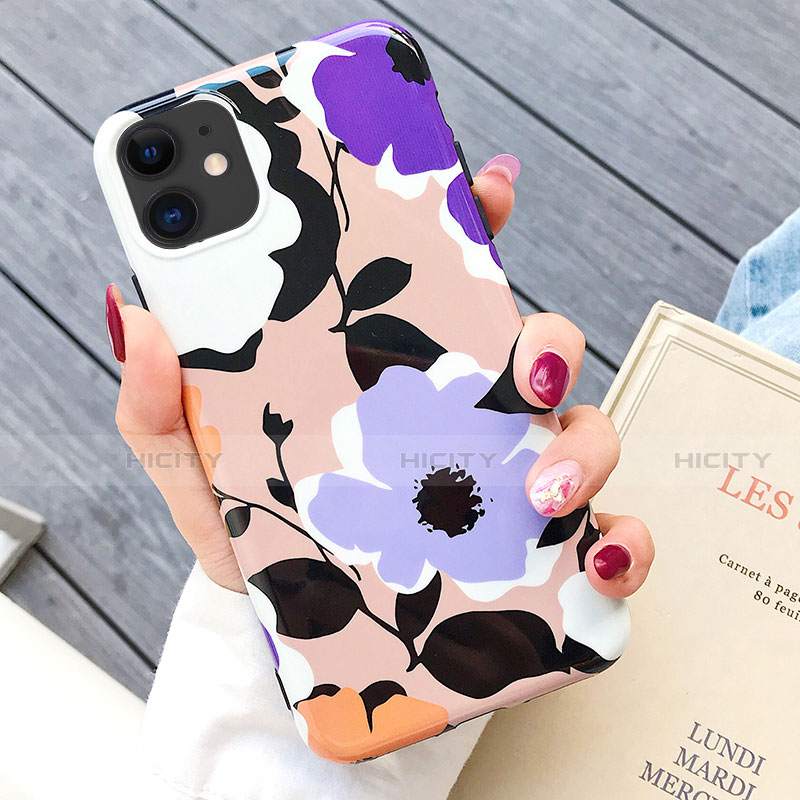 Custodia Silicone Gel Morbida Fiori Cover S03 per Apple iPhone 11 Multicolore