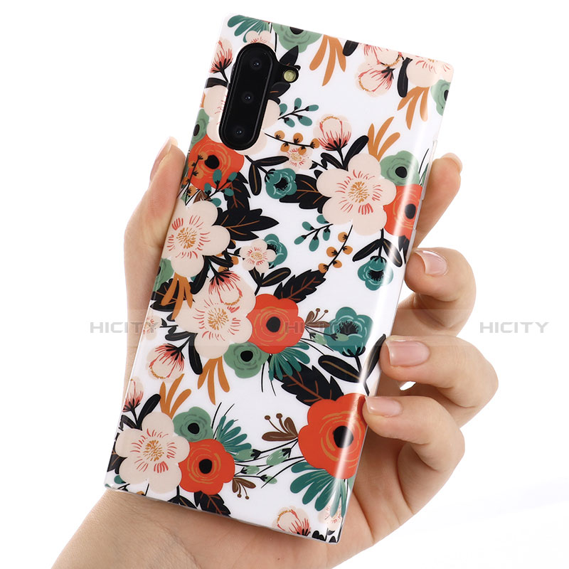 Custodia Silicone Gel Morbida Fiori Cover S03 per Samsung Galaxy Note 10 5G