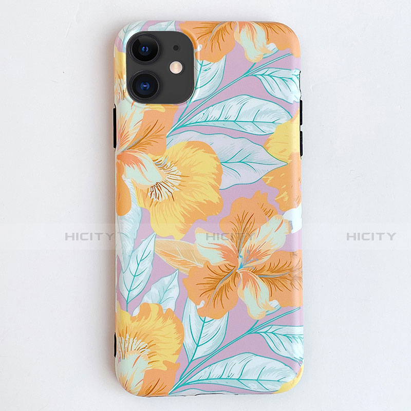 Custodia Silicone Gel Morbida Fiori Cover S04 per Apple iPhone 11