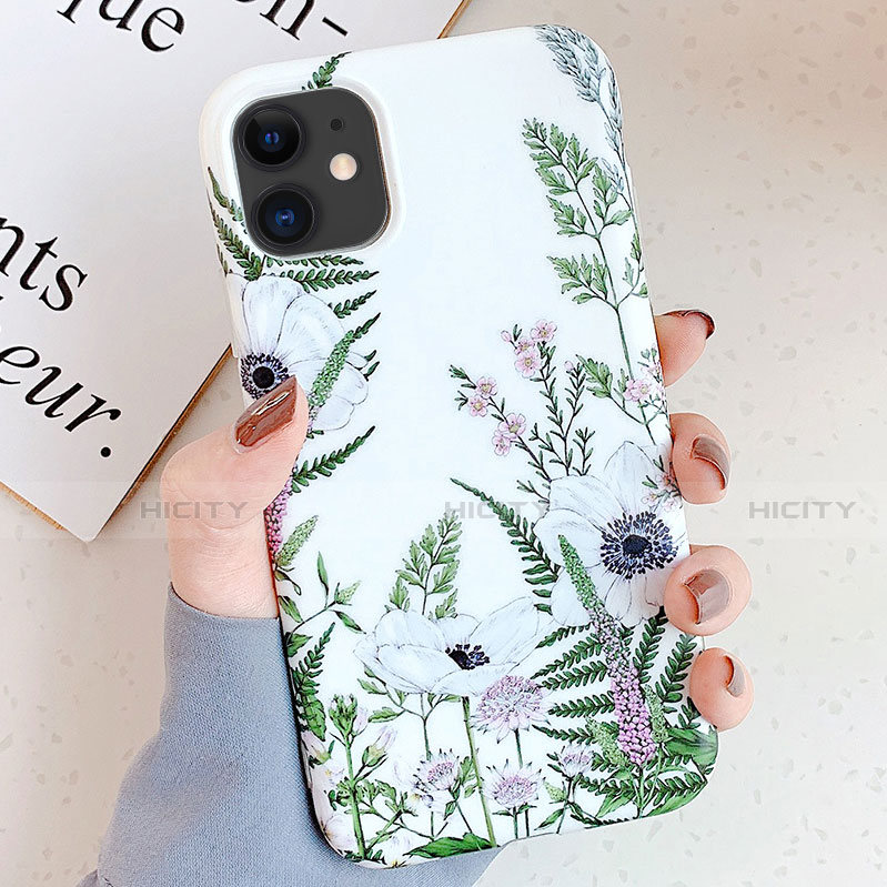 Custodia Silicone Gel Morbida Fiori Cover S05 per Apple iPhone 11