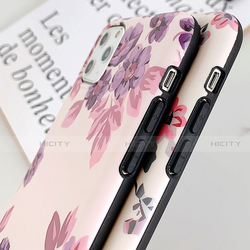 Custodia Silicone Gel Morbida Fiori Cover S08 per Apple iPhone 11 Pro