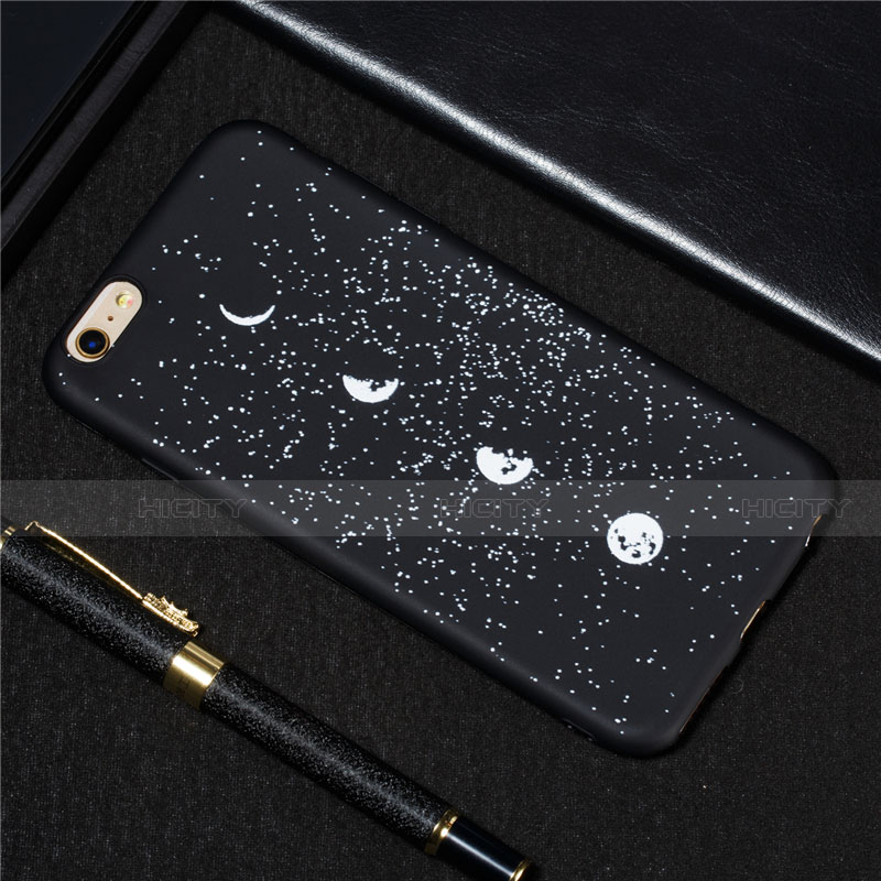 Custodia Silicone Gel Morbida Mistica Luna Stelle Cover per Apple iPhone 6