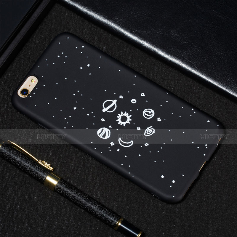 Custodia Silicone Gel Morbida Mistica Luna Stelle Cover per Apple iPhone 6