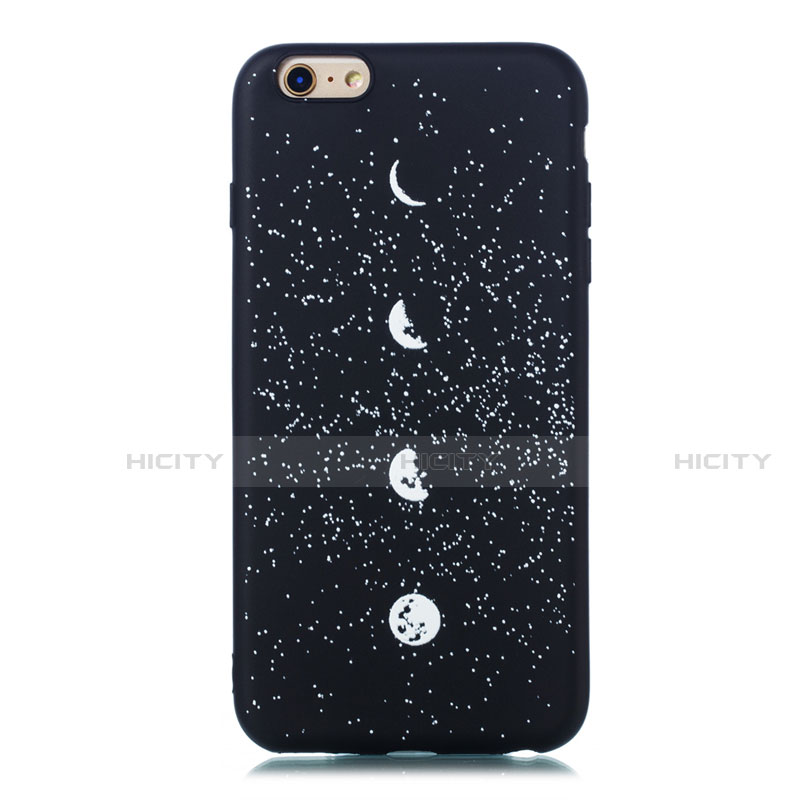 Custodia Silicone Gel Morbida Mistica Luna Stelle Cover per Apple iPhone 6S Plus Multicolore