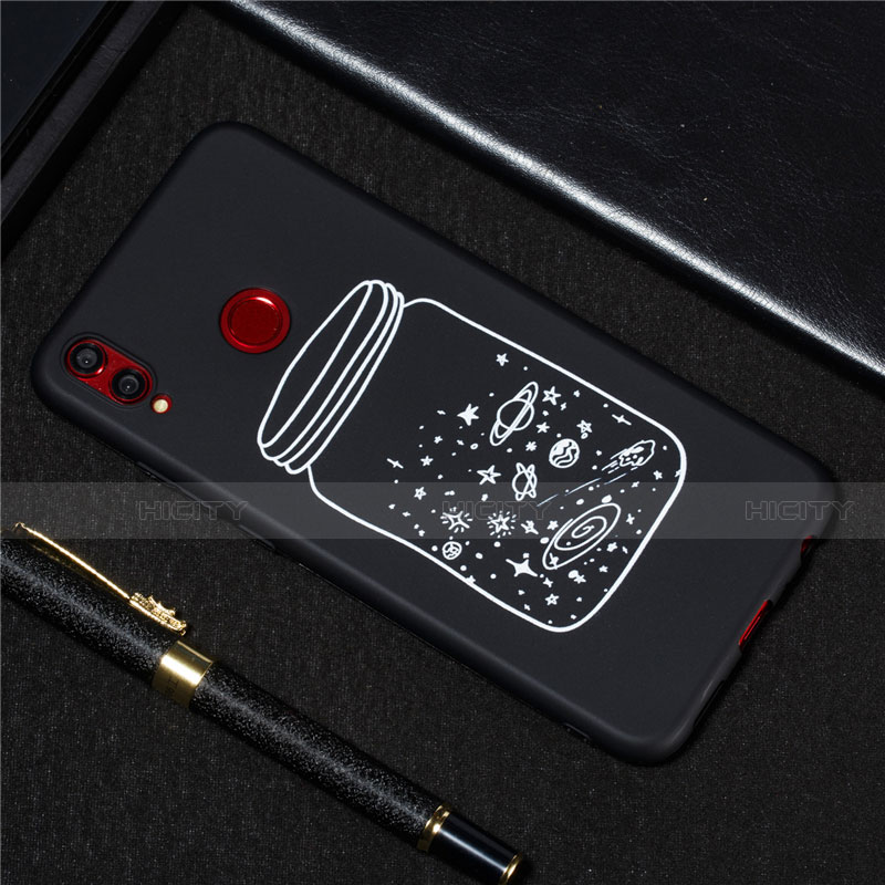 Custodia Silicone Gel Morbida Mistica Luna Stelle Cover per Huawei Honor View 10 Lite