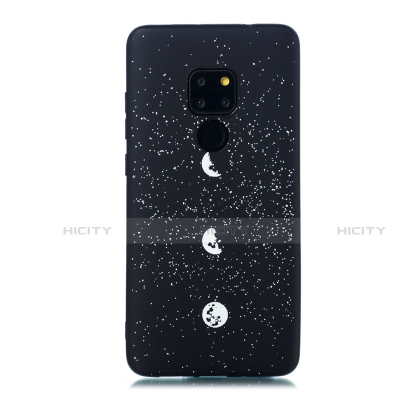 Custodia Silicone Gel Morbida Mistica Luna Stelle Cover per Huawei Mate 20 Multicolore