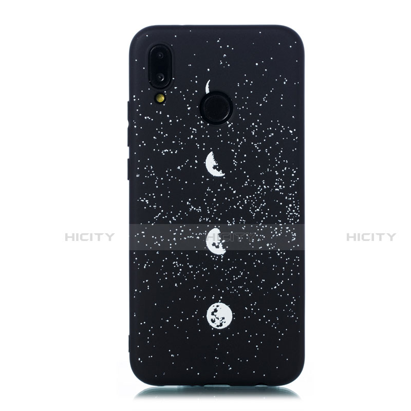 Custodia Silicone Gel Morbida Mistica Luna Stelle Cover per Huawei P20 Lite Multicolore