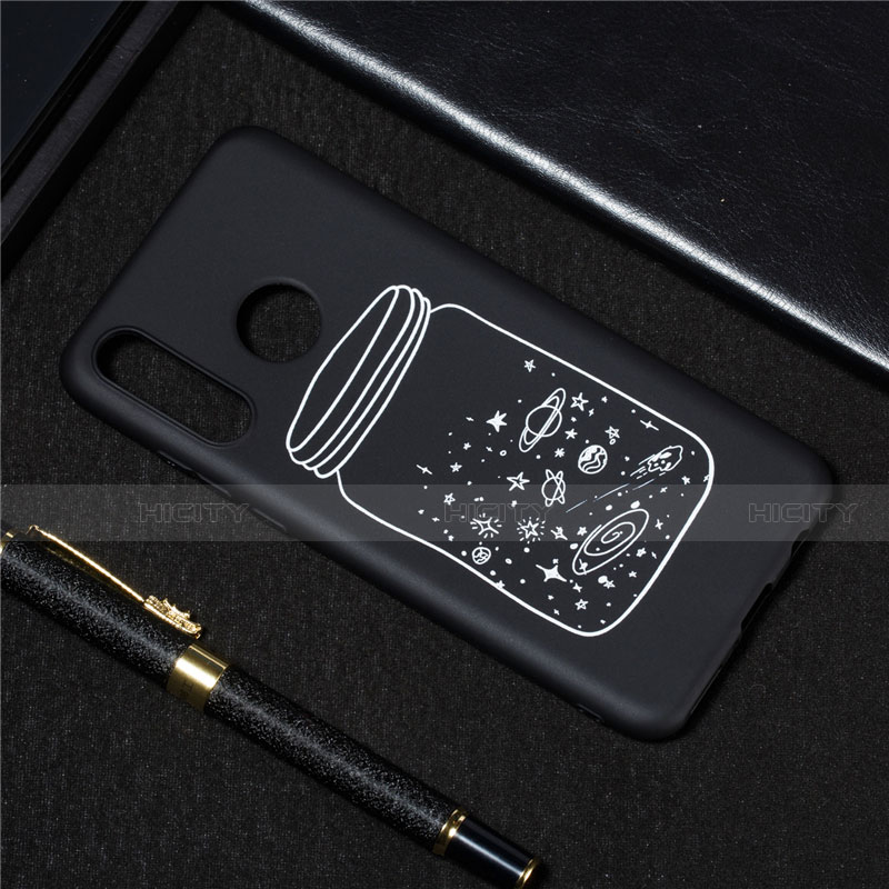 Custodia Silicone Gel Morbida Mistica Luna Stelle Cover per Huawei P30 Lite