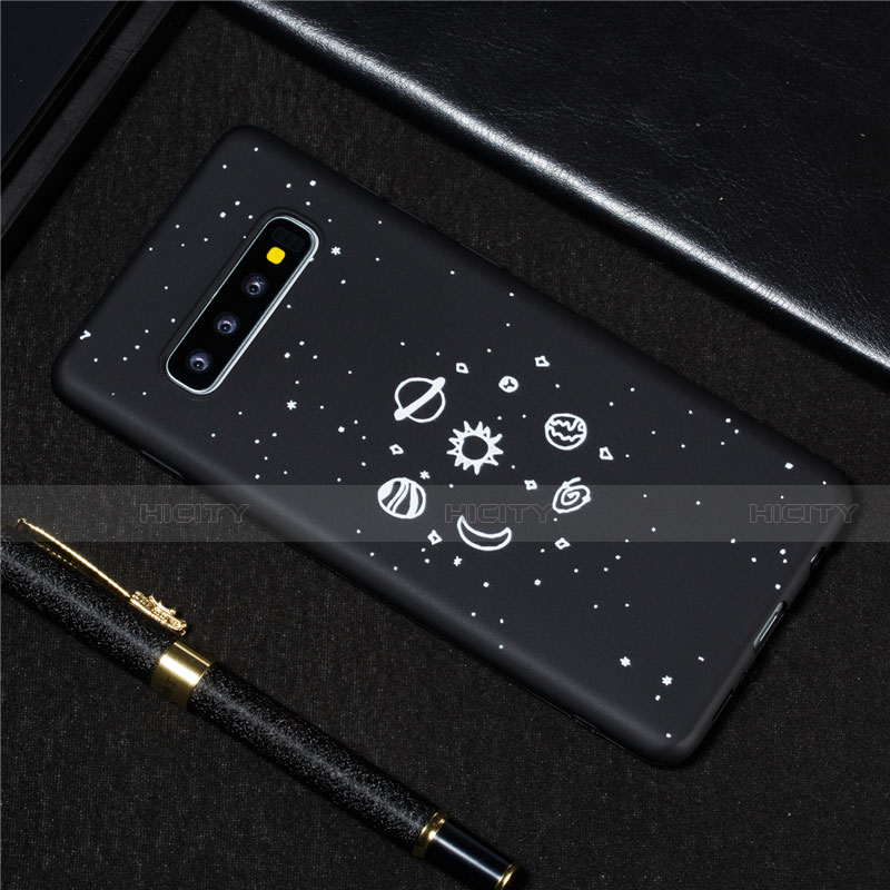 Custodia Silicone Gel Morbida Mistica Luna Stelle Cover per Samsung Galaxy S10